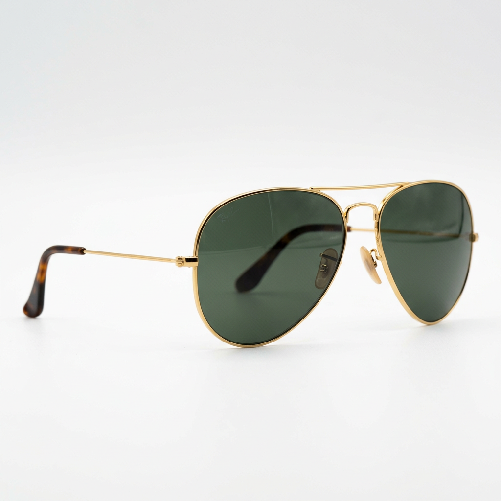 Aviator Classic Gold Frame Dark Green Lenses